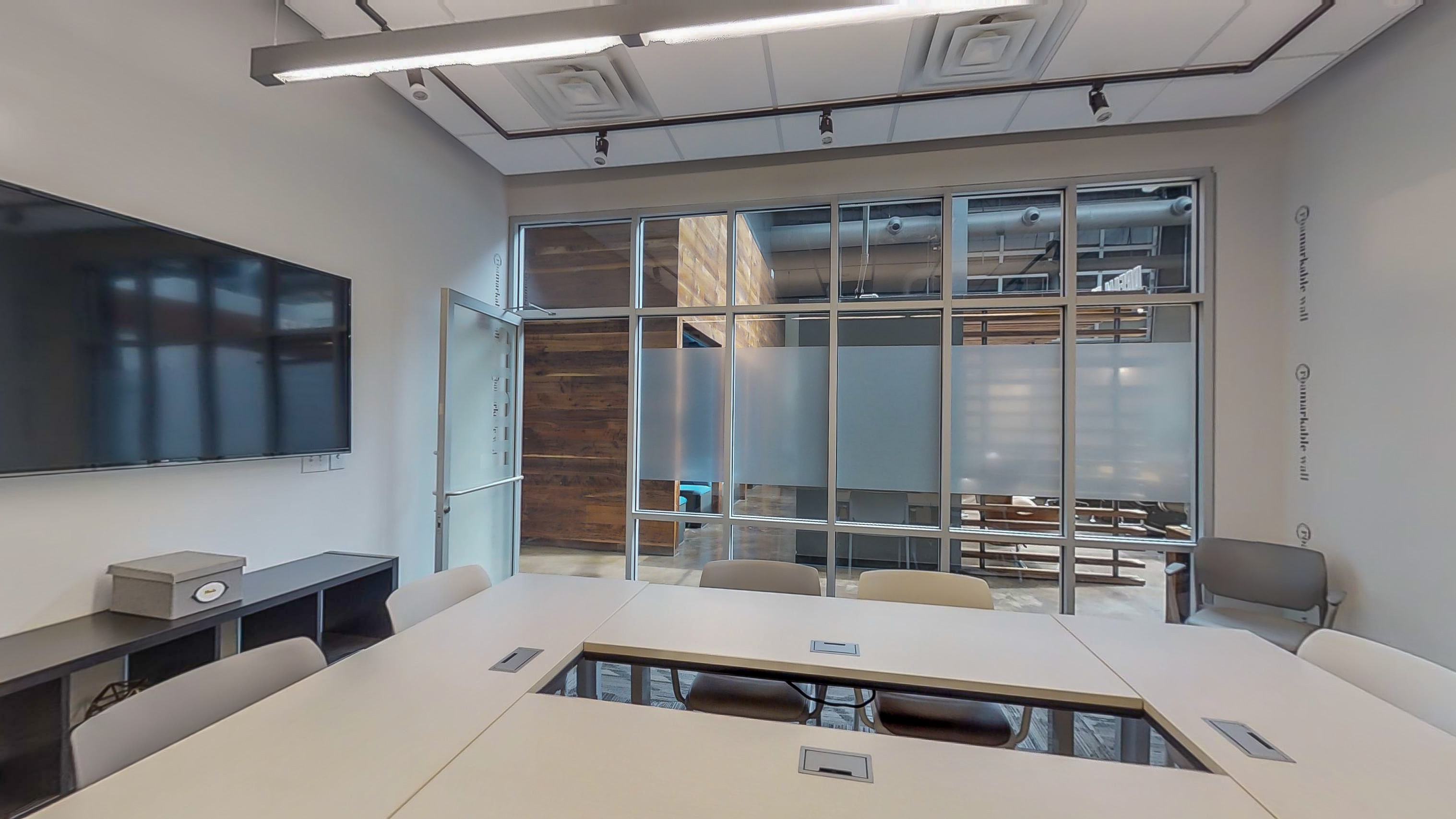 Meeting room with windows at Roam in Atlanta, GA