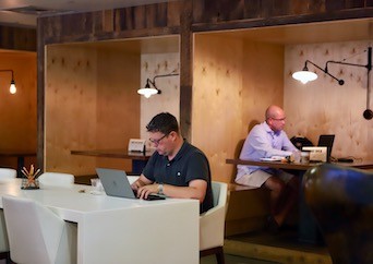 Members working in coworking space in Atlanta, GA