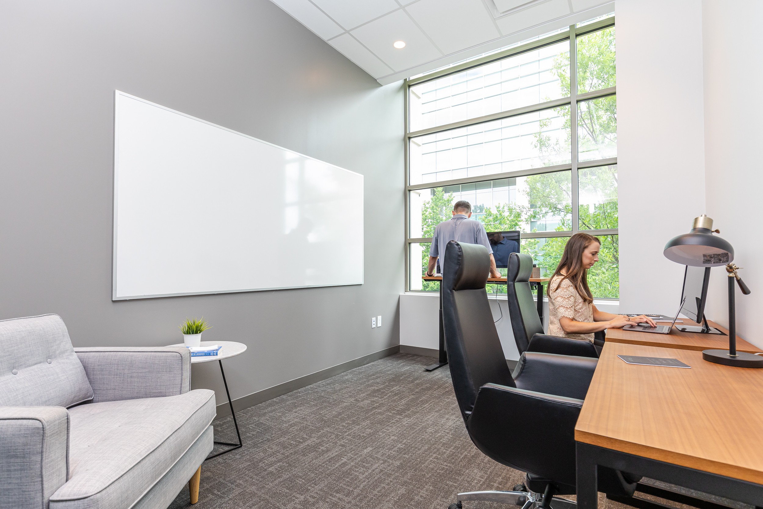 Buckhead office with window for up to 3 people