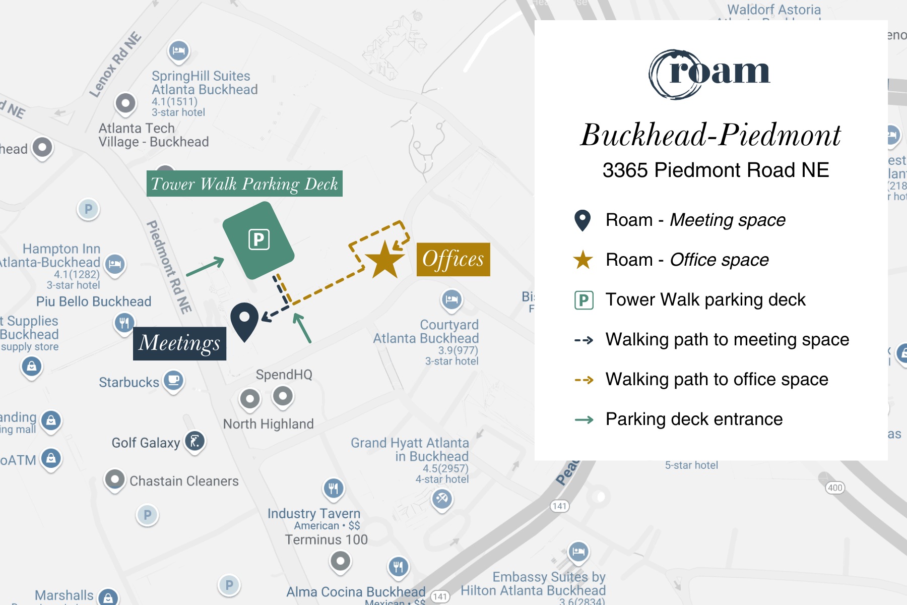 Buckhead-Piedmont map Buckhead-Piedmont map