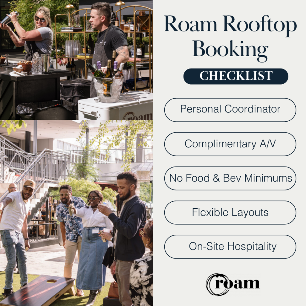 What to know about booking Roam's rooftop event space
