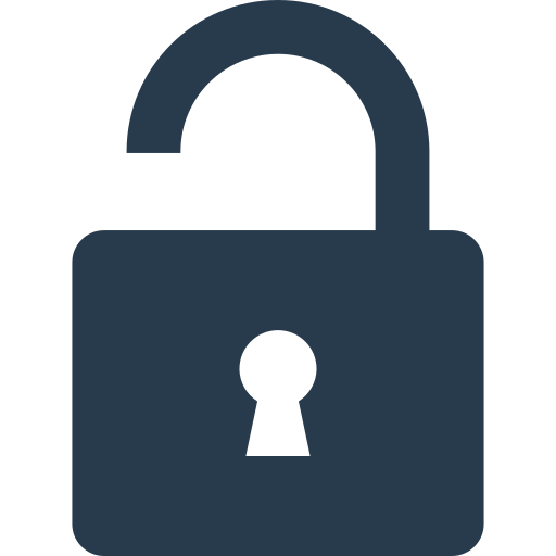 unlocked lock icon