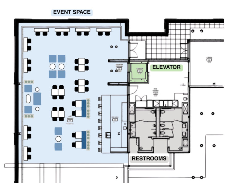 Roam Peachtree Corners rooftop map